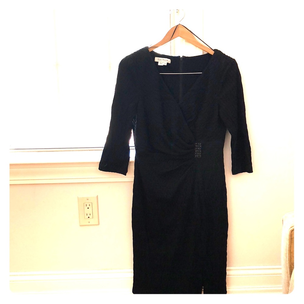 Kay Unger V-neck cocktail dress